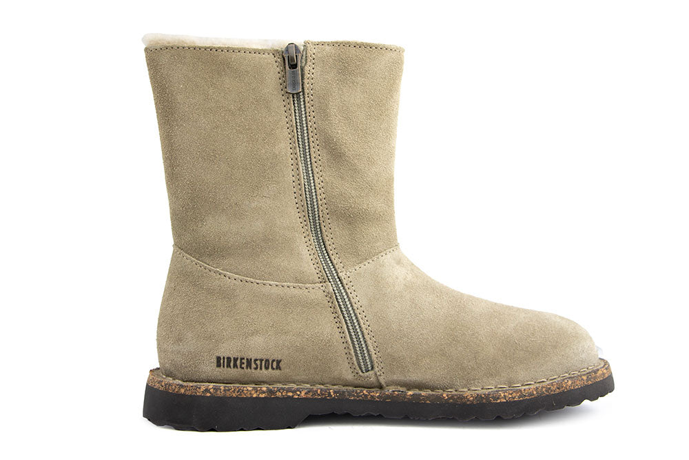 Birkenstock Uppsala Zip Shearling Taupe Regular