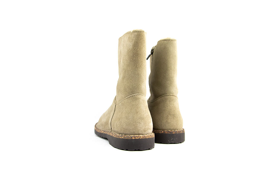 Birkenstock Uppsala Zip Shearling Taupe Regular