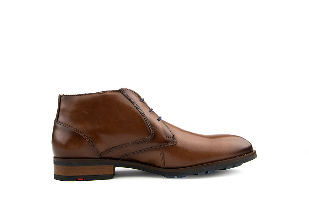 Lloyd Hoher Schnürstiefel Dramon Cognac Leather