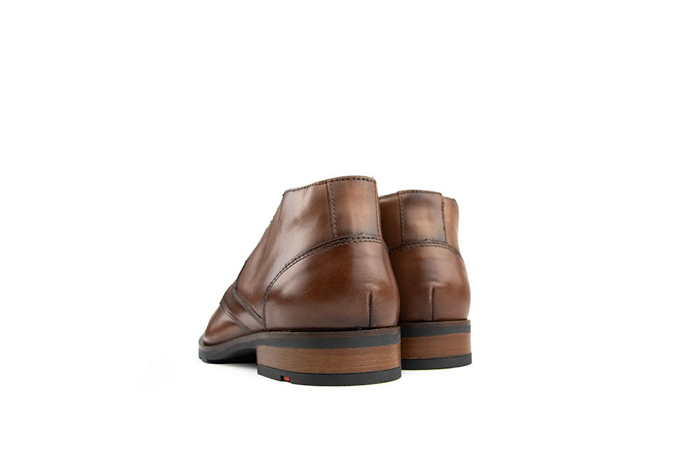 Lloyd Hoher Schnürstiefel Dramon Cognac Leather