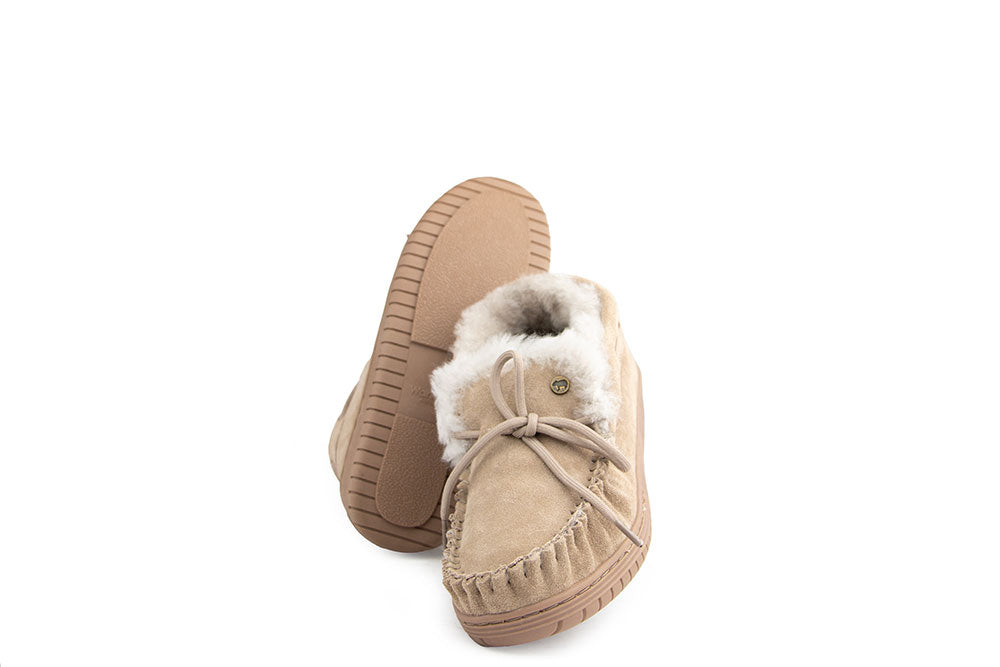 Warmbat Bunya Taupe Wildleder