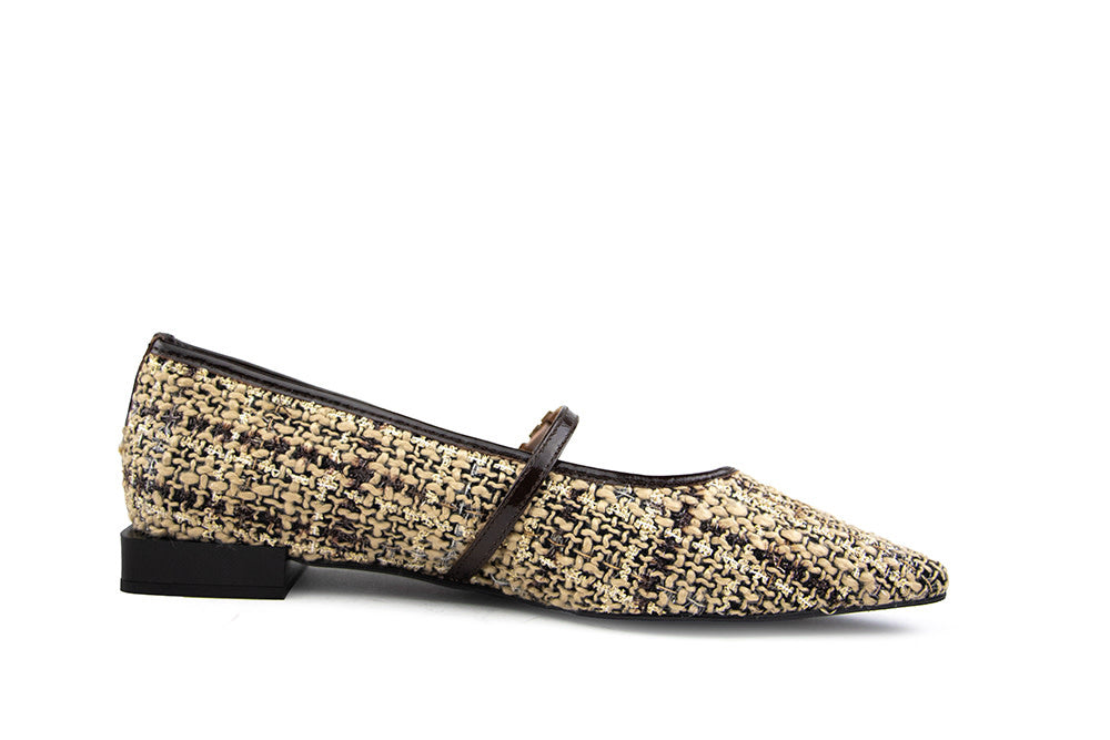Ángel Alarcón Bandschoen Tweed Beige