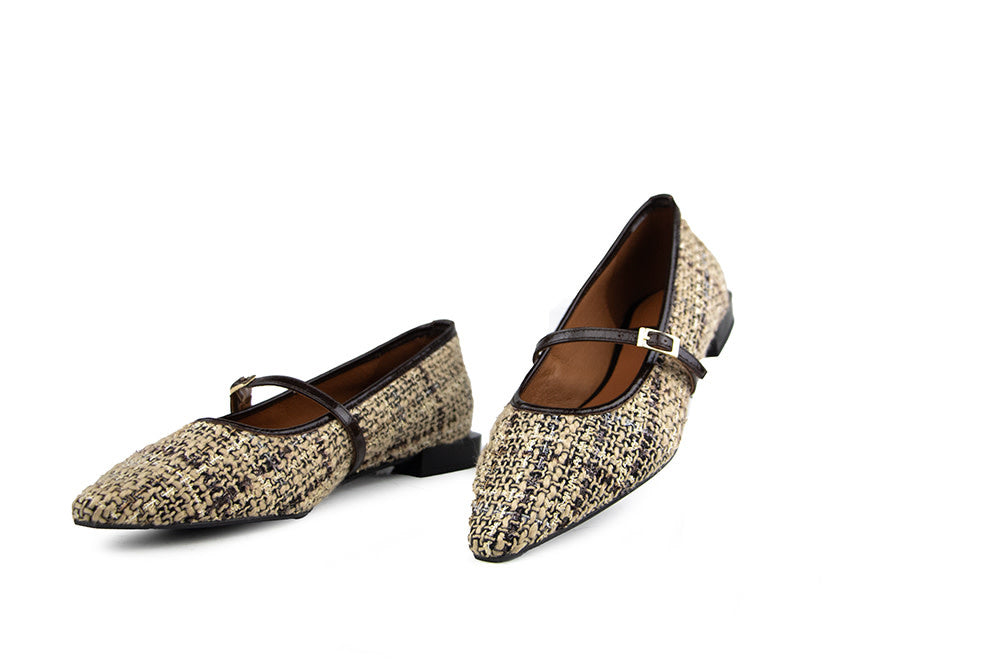 Ángel Alarcón Bandschoen Tweed Beige