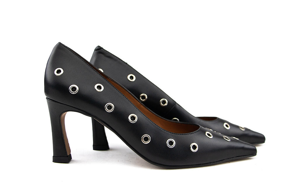 Ángel Alarcón Pump Black Silver