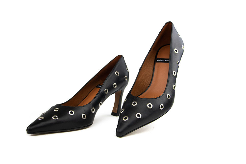 Ángel Alarcón Pump Black Silver