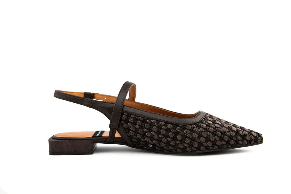 Angel Alarcon Slingback Imelda Raffia Testa