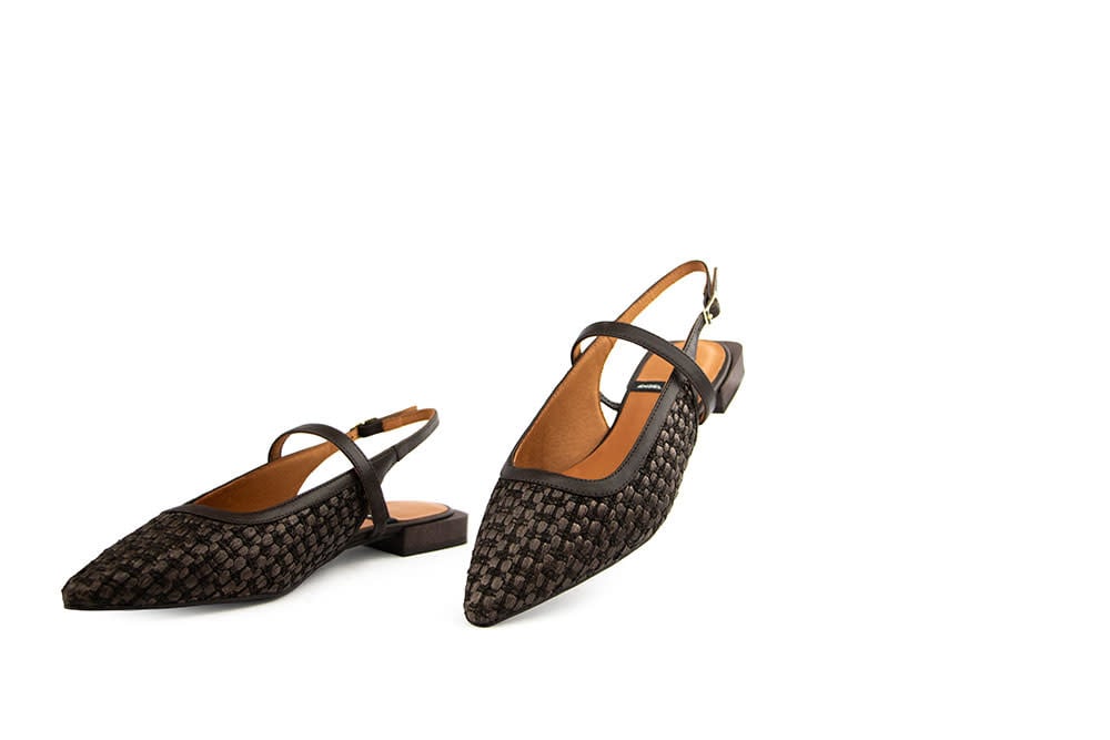 Angel Alarcon Slingback Imelda Raffia Testa