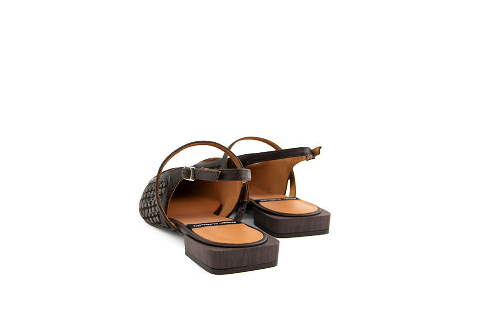 Angel Alarcon Slingback Imelda Raffia Testa