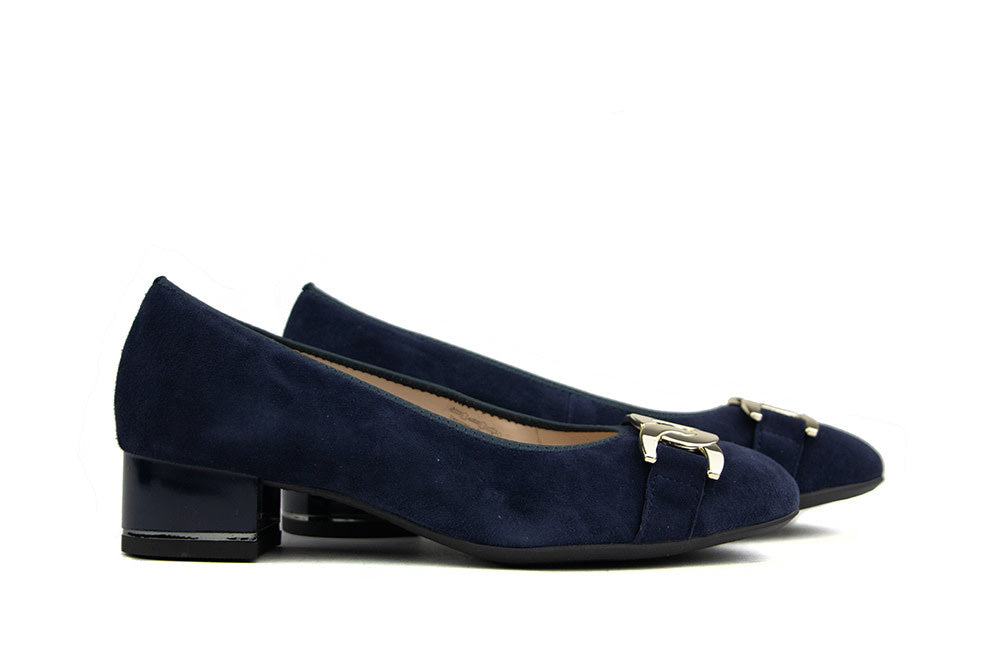 Ara Pumps Ketting Donkerblauw Suede