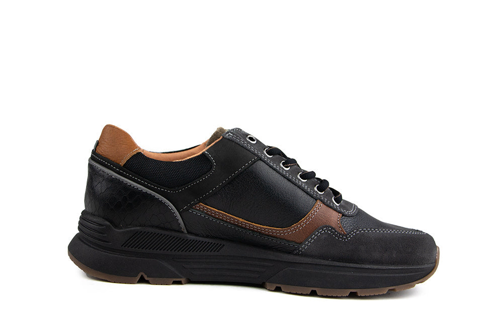 Australian Sneaker Connery H Black Cognac