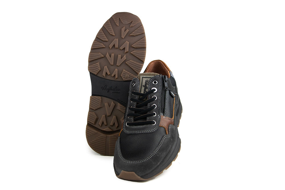 Australian Sneaker Connery H Black Cognac