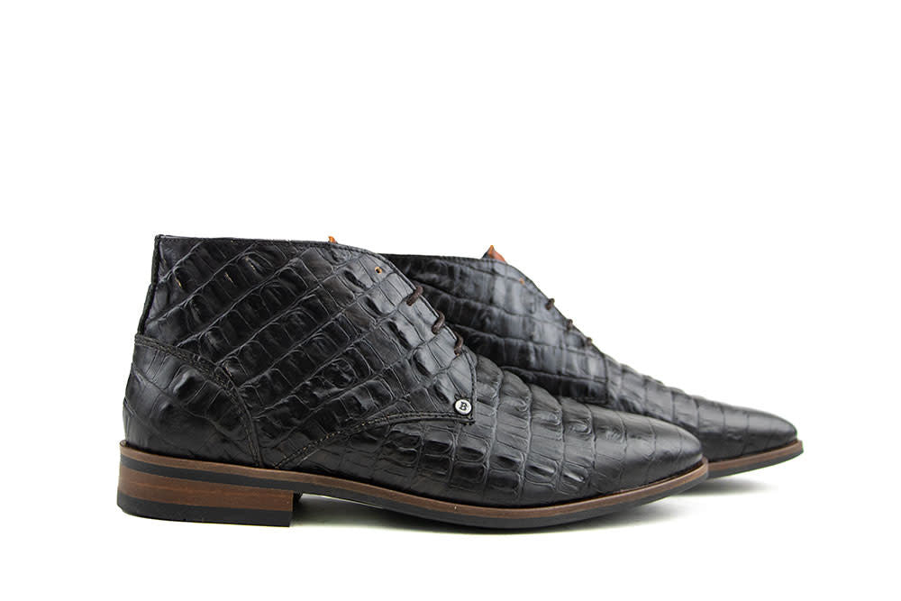 Berkelmans Albardon Black Brown Kroko