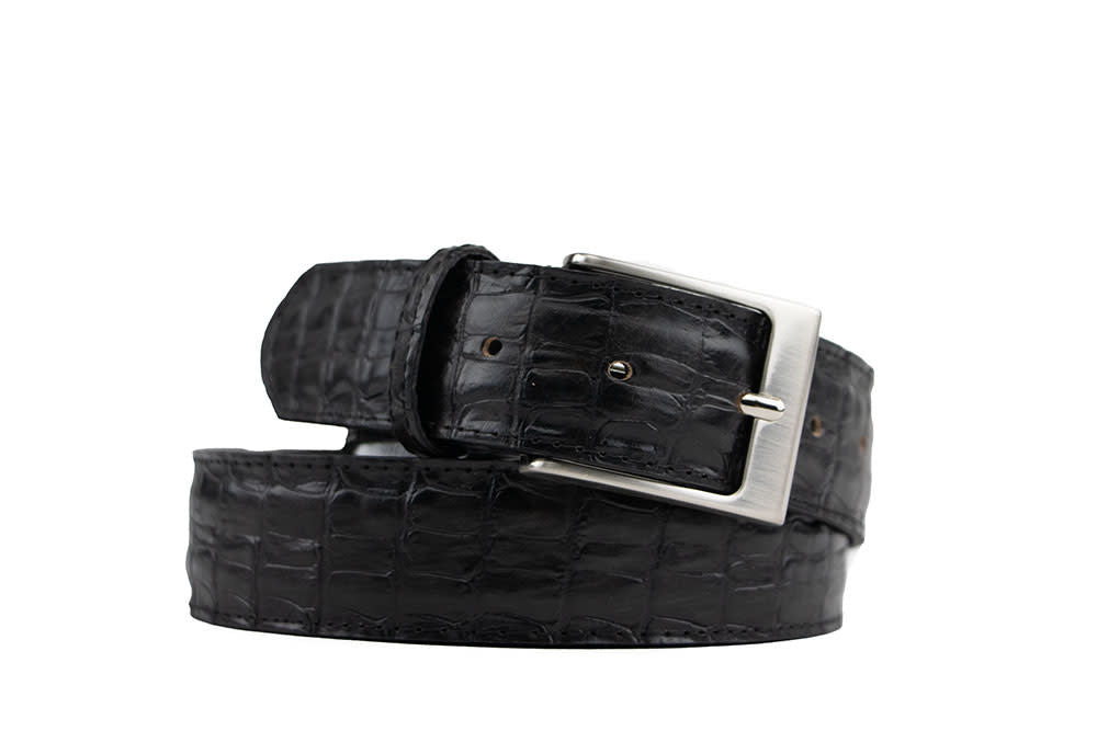 Berkelmans Riem Black Brown Kroko Creste
