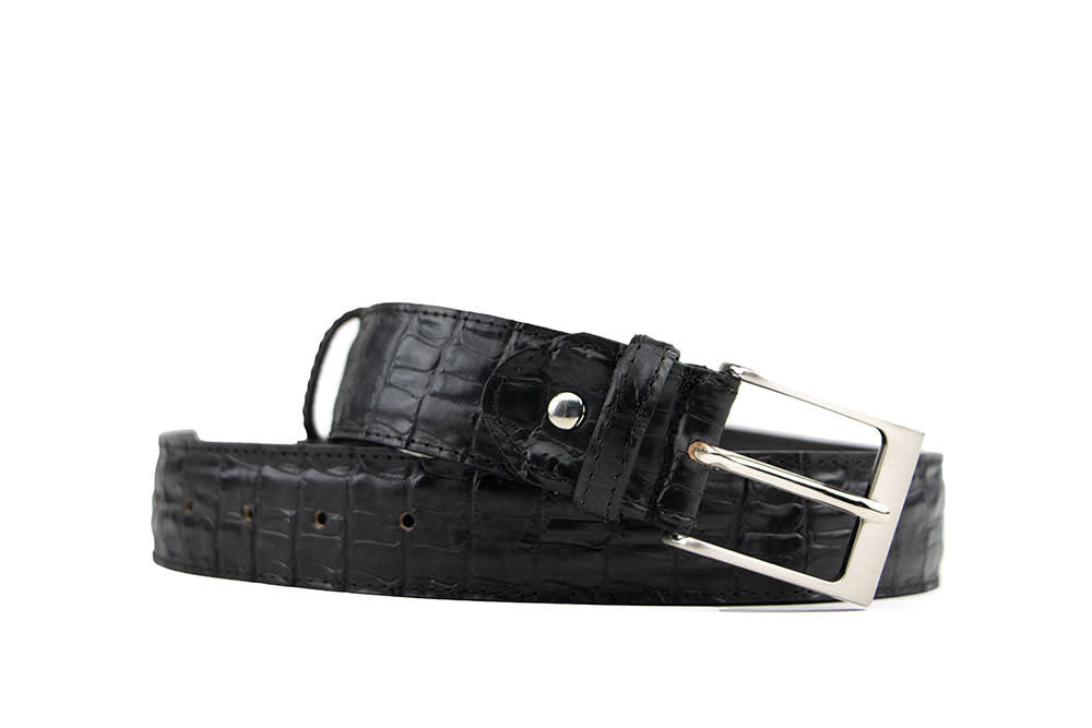 Berkelmans Riem Black Brown Kroko Creste