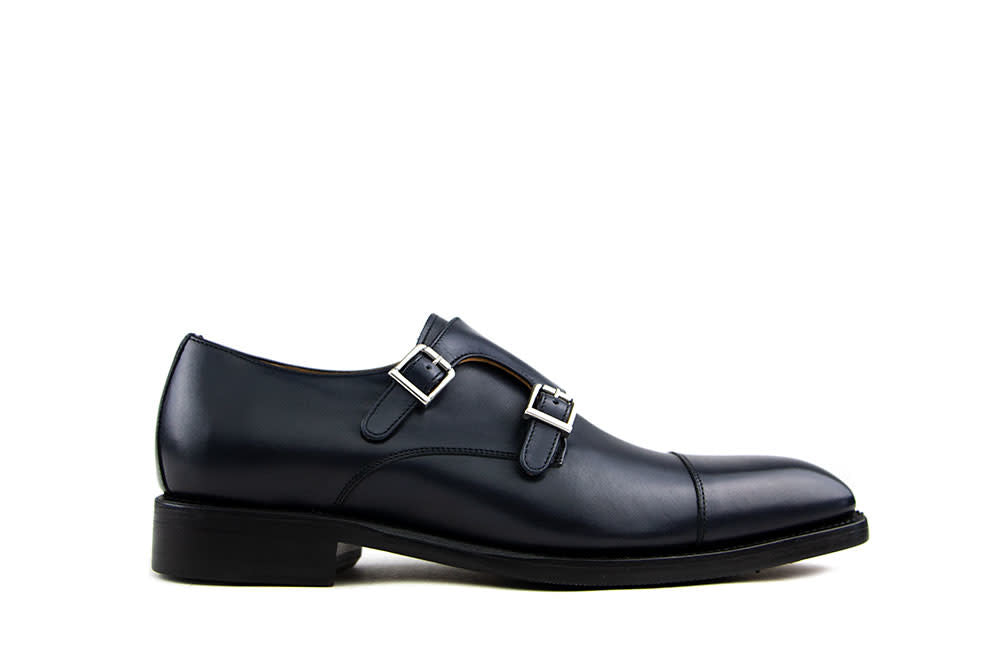 Berwick Gespschoenen Blauw Boxcalf