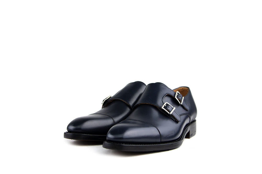 Berwick Gespschoenen Blauw Boxcalf