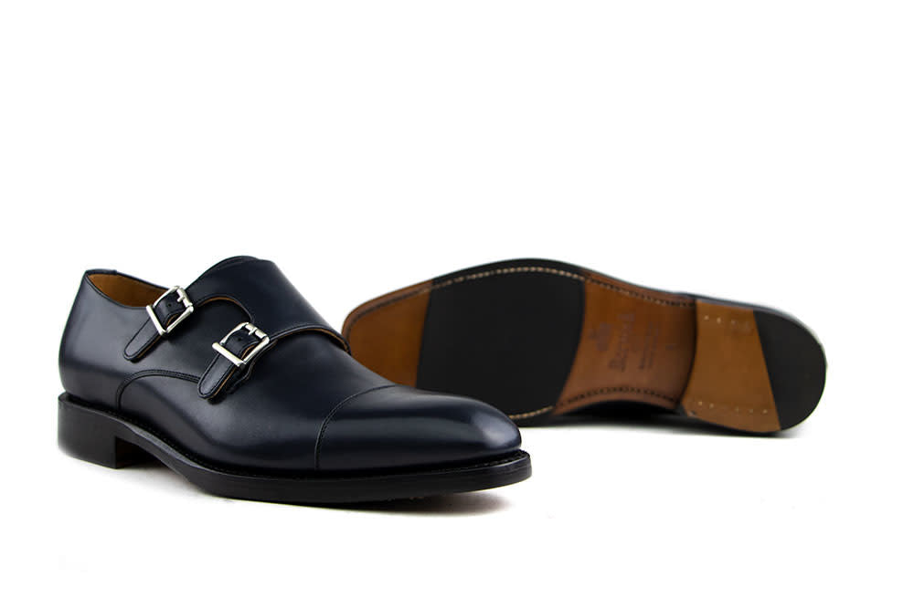 Berwick Gespschoenen Blauw Boxcalf
