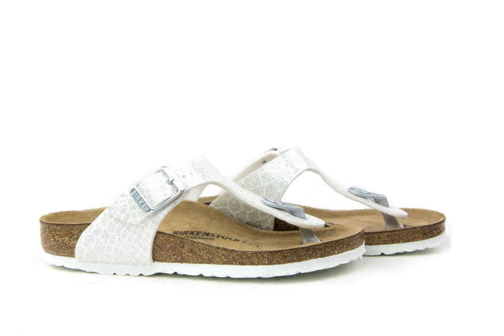 Birkenstock Gizeh Magic Snake White