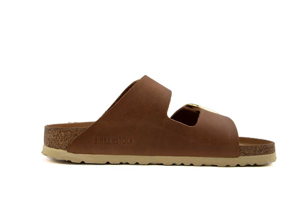 Birkenstock Arizona Big Buckle Oiled Leather Cognac Narrow