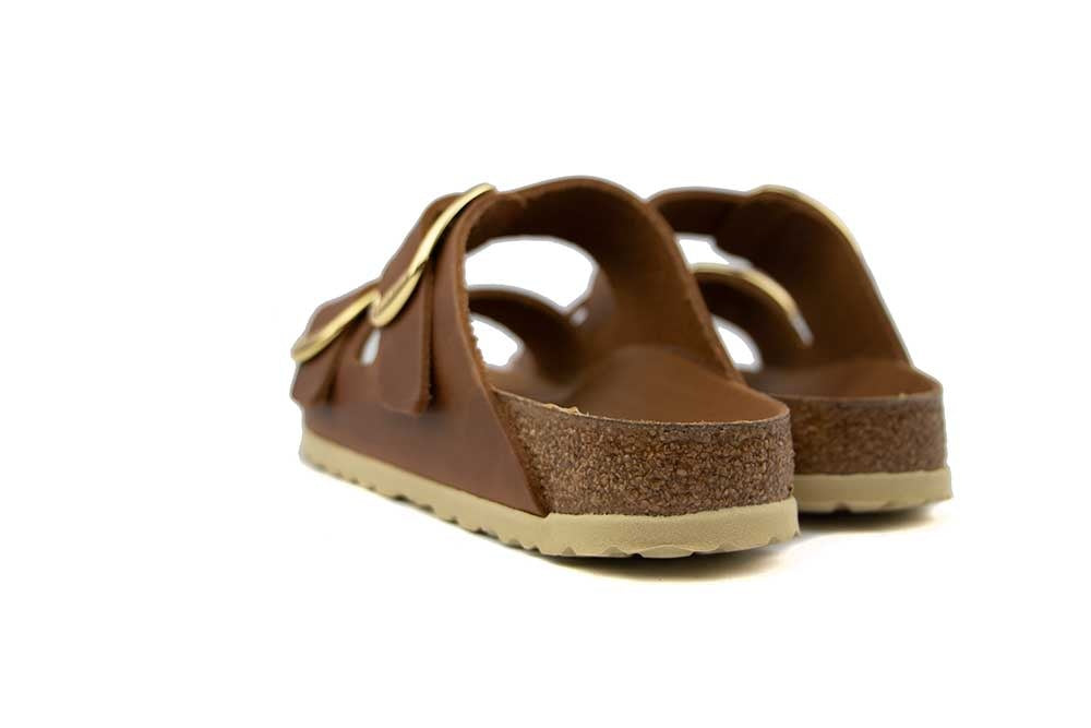 Birkenstock Arizona Big Buckle Oiled Leather Cognac Narrow