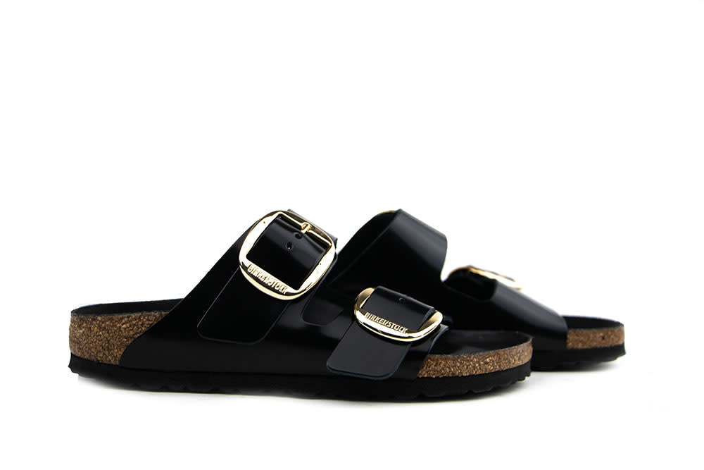 Birkenstock Arizona Leather Patent High Shine Black Narrow