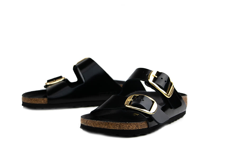 Birkenstock Arizona Leather Patent High Shine Black Narrow