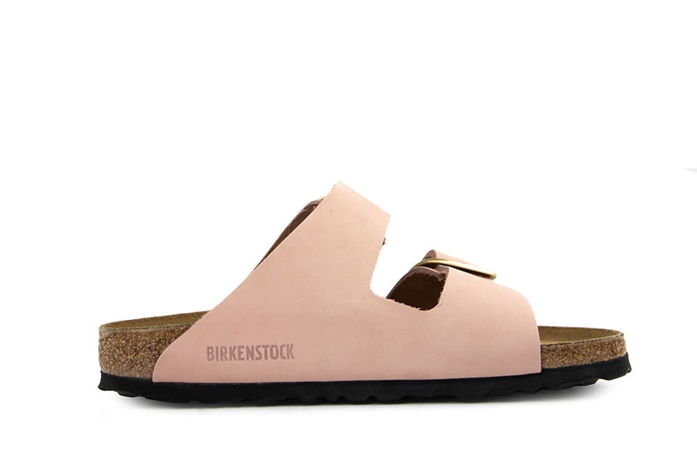Birkenstock Arizona Big Buckle Nubuck Soft Pink Narrow
