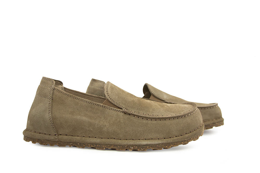 Birkenstock Utti Slip on Suede Gray Taupe Regular