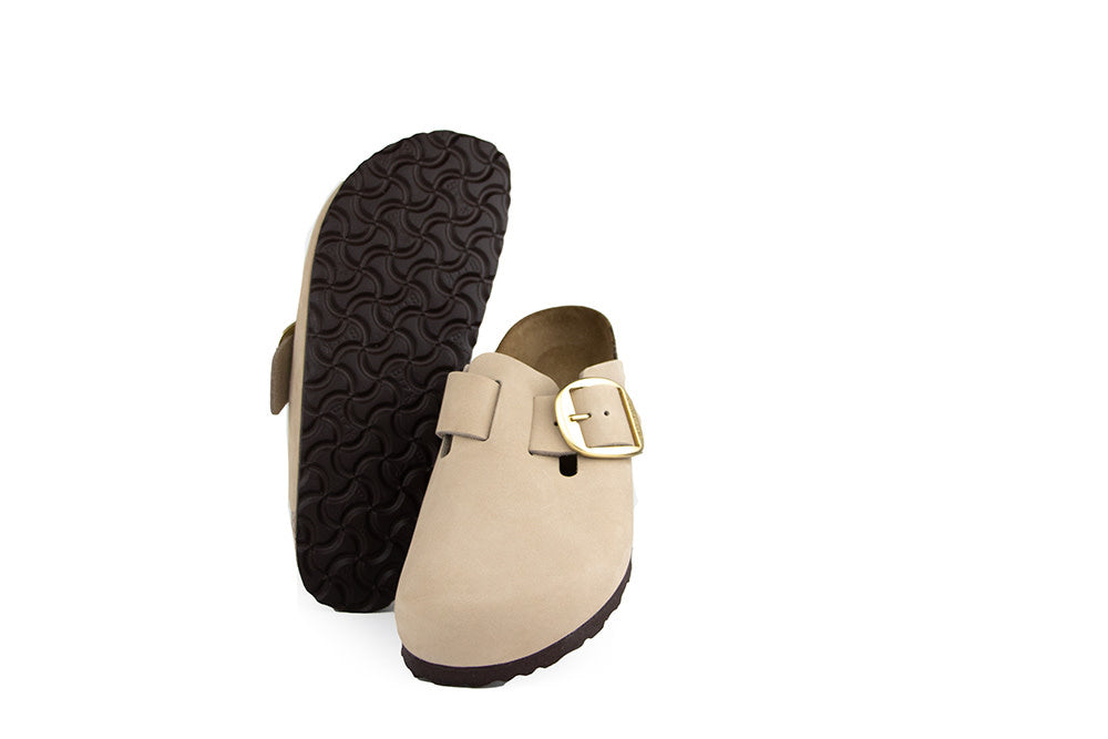 Birkenstock Boston Big Buckle Sandcastle Narrow