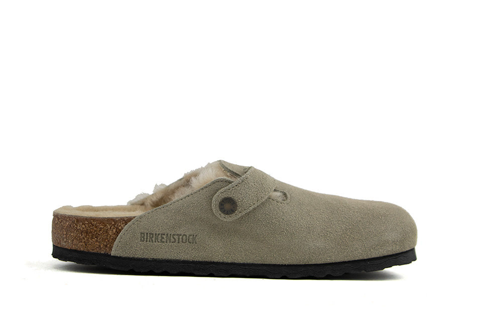 Birkenstock Boston Shearling LEVE Taupe