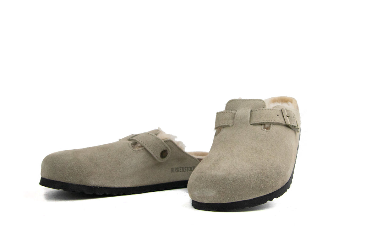 Birkenstock Boston Shearling LEVE Taupe