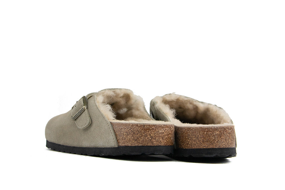 Birkenstock Boston Shearling LEVE Taupe