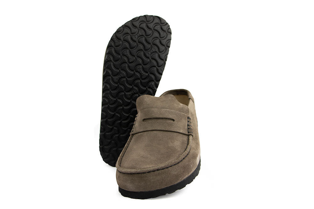 Birkenstock Naples Wrapped Concrete Gray Regular