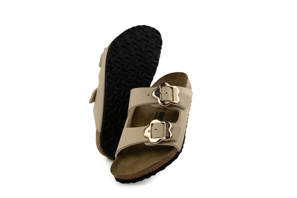 Birkenstock Arizona Kids Flower Buckle Sandcastle Narrow