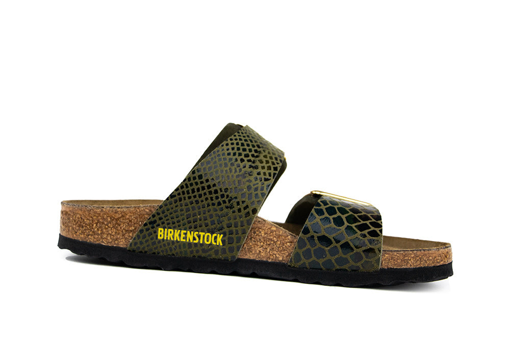 Birkenstock Sydney Shiny Snake Sage Narrow