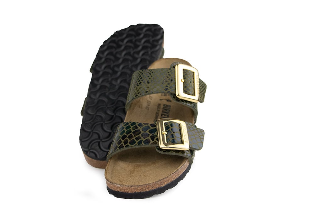 Birkenstock Sydney Shiny Snake Sage Narrow