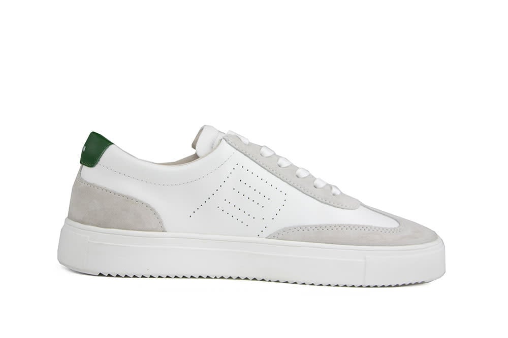 Blackstone Sneaker Slate Harper Perf White Green