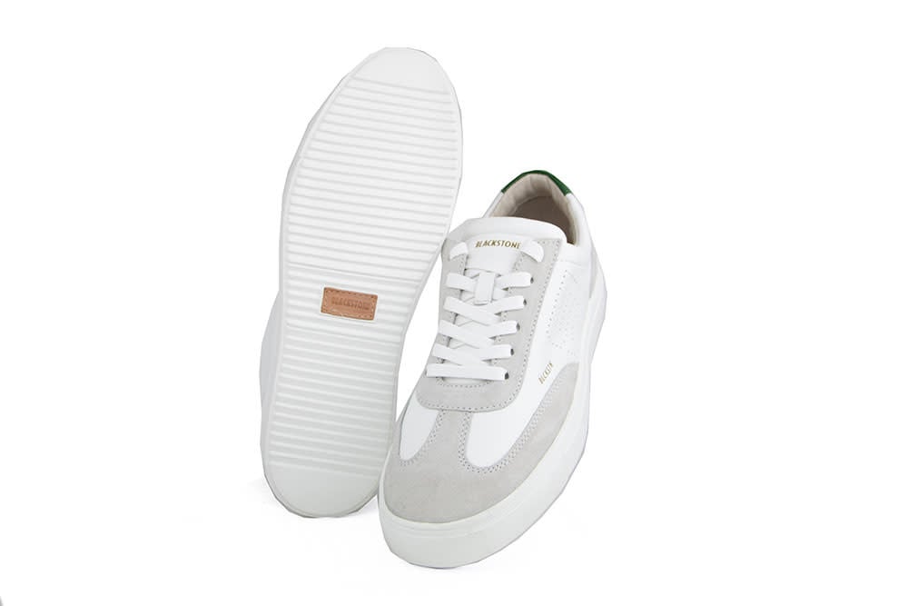 Blackstone Sneaker Slate Harper Perf White Green