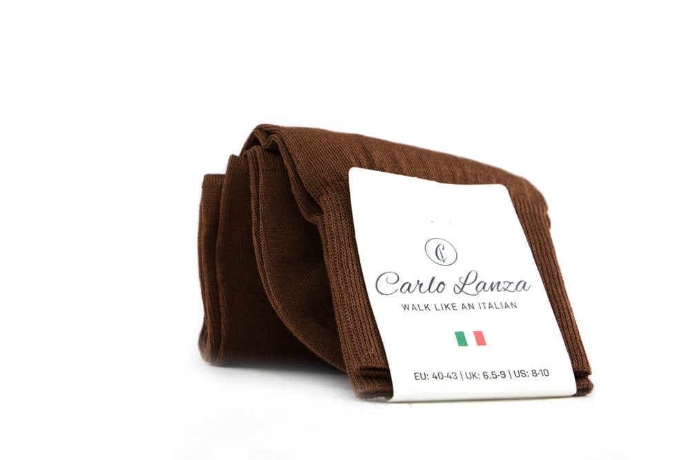 Carlo Lanza Sok Cognac Camel