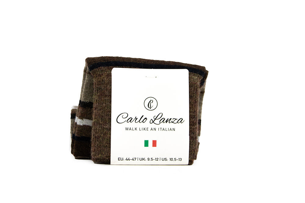 Carlo Lanza Sok Sand Stripes