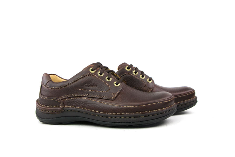 Clarks Nature Three Mahogny Leather