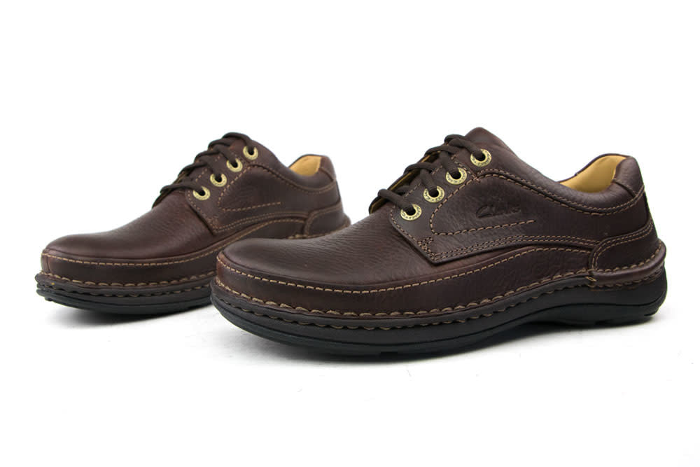 Clarks Nature Three Mahogny Leather
