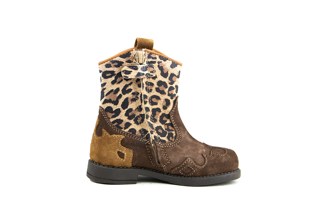 Clic Western Laarsje Leopardo Marron Whisky