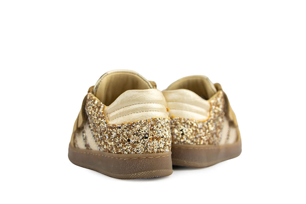 Clic Klittenband Sneaker Ambra Platino Glitter