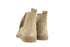 Clic Enkellaars Franje Taupe Suede