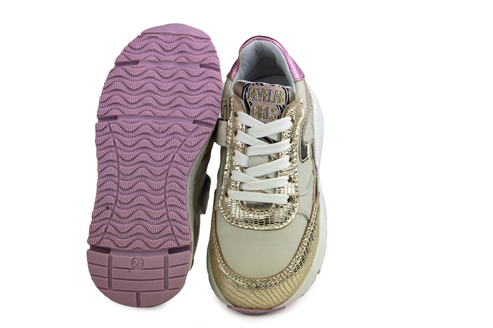 Develab Sneaker Gold Metallic Combi