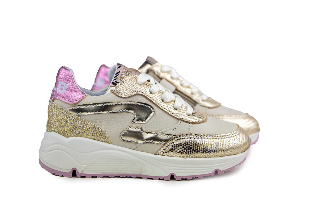 Develab Sneaker Gold Metallic Combi