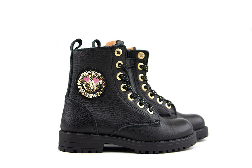 Develab Veterboot Smiley Black Nappa