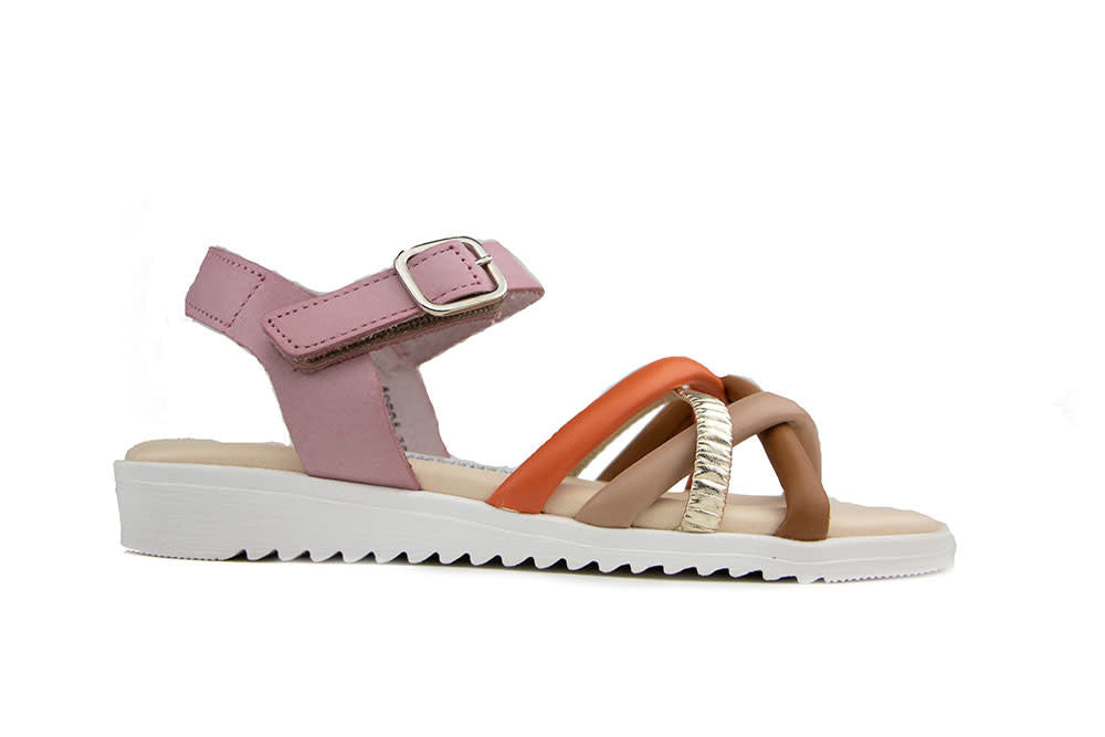 Develab Sandaal Orange Multi Fantasy