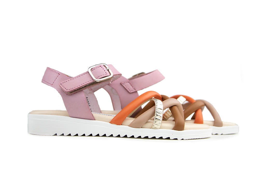 Develab Sandaal Orange Multi Fantasy